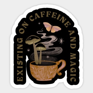 Caffeine and magic Sticker